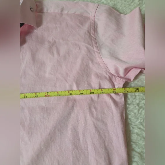 Maceoo Paris Men's "Einstein" Collection Oxfort Pink Shirt Sz 4/L 100% Cotton - Picture 7 of 14